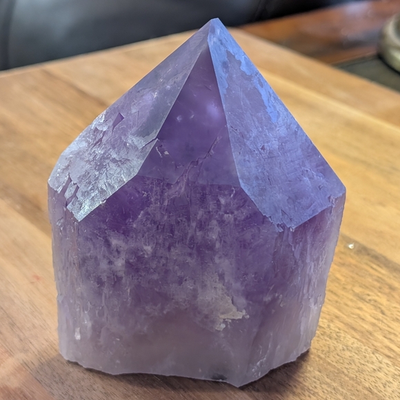 Large Purple Amethyst Quartz Crystal Point Natural Spiritual Home Decor - Picture 2 of 12